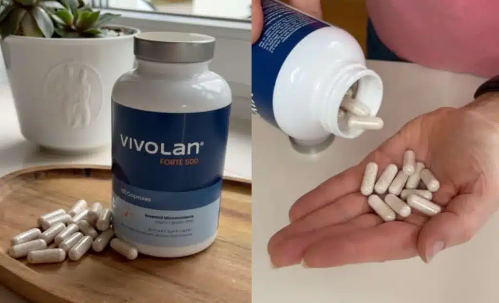 Vivolan Forte 500 capsules in de hand